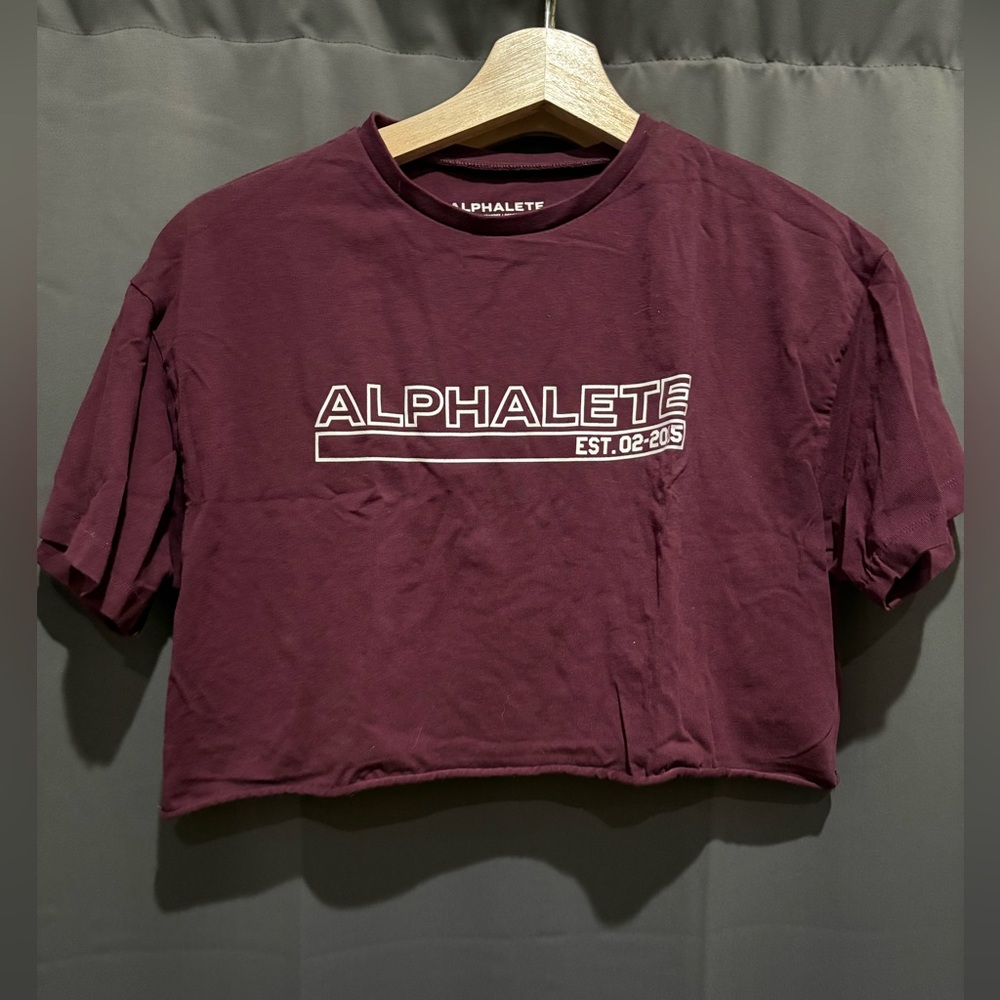 Alphalete Burgundy Lifestyle Fit Tee